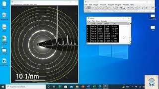 How to estimate dSpacing from SAED Pattern using ImageJ Software [upl. by Yhtur184]