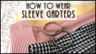 my1928  How to wear Sleeve Garters [upl. by Aizitel]