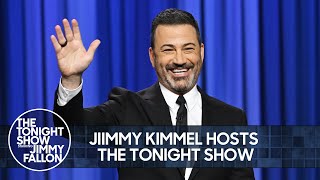 Jimmy Kimmel Does the Tonight Show Monologue  The Tonight Show Starring Jimmy Fallon [upl. by Myrt]