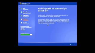 Windows XP Kurulum Videosu [upl. by Slin609]