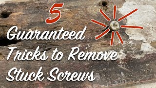 5 Guaranteed Tricks to Remove Stuck Screws [upl. by Laughlin]