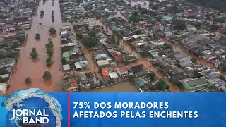 São Leopoldo é uma das cidades mais castigadas pela inundação do Rio dos Sinos  Jornal da Band [upl. by Amek]