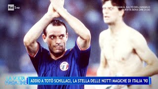 Addio a Totò Schillaci eroe di Italia 90  La Volta Buona 18092024 [upl. by Aelegna421]