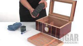 How to set up a humidor by CigarSwaggercomm4v [upl. by Aihsekram237]