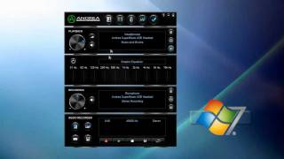 Andrea Electronics AudioCommander USB audio software setup instruction guide for PC [upl. by Notnef]