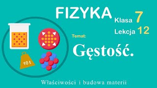 Fizyka Klasa 7 Lekcja 12 Gęstość [upl. by Kered]