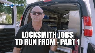 Locksmith Jobs to Run From 001 Mr Locksmith Video [upl. by Ikkiv]