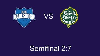 BIK KarlskogaIF Björklöven Semifinal 27 Hockeyallsvenskan [upl. by Funda]