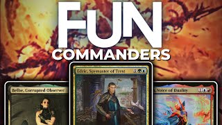 Most FUN Commanders to Play in 2021 EDH  Magic The Gathering  Triple Mango Threat [upl. by Uyr]