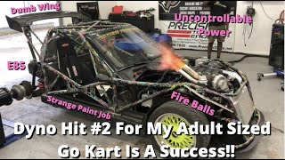 My Adult Sized Go Kart Hits The Dyno And Makes Some Power [upl. by Larena958]