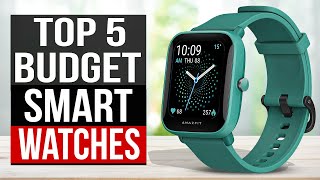 TOP 5 Best Budget Smartwatch 2024 [upl. by Ledairam]