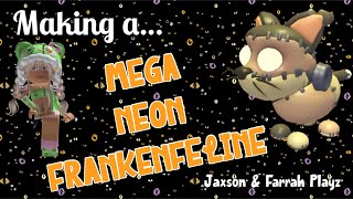 JampF Playz  Making a MEGA NEON FRANKENFELINE PlayAdoptMe adoptme halloween2024 roblox [upl. by Jb]