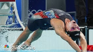 Regan Smith Kaylee McKeown set up blockbuster 100m backstroke final  Paris Olympics  NBC Sports [upl. by Levins]