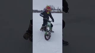 YCF 150 Pit Bike Snow Donuts shorts pitbike [upl. by Dominy]