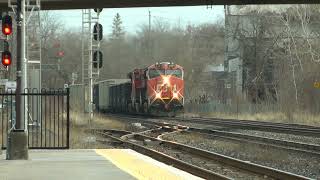 CN Train X377 Westbound March 1 2024 [upl. by Zamir]