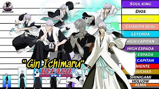 GIN ICHIMARU NIVELES DE PODER BLEACH TODOS🐍 [upl. by Akilam]