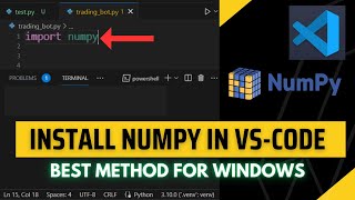 How to Install Numpy in Visual Studio 2023 [upl. by God]