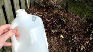 Urine added to Leaf Compost [upl. by Annalla]