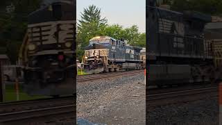 NS Eastbound Doublestacks 2 Trk Alburtis Pa [upl. by Bonney629]