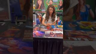 Meeting Cerina Vincent from Cabin Fever at Fayetteville ComicCon comiccon [upl. by Eirruc]