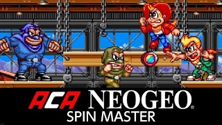 SPIN MASTER ARCADE NEO GEO1993 GAMEPLAY [upl. by Kegan]