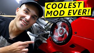 Ducati Clear Clutch Cover Install Coolest Mod EVER [upl. by Haeel163]