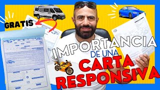 ¡Evita problemas Importancia de la carta responsivaContrato compraventa autocamioneta 🤓✅ Guía [upl. by Faruq718]