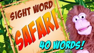 KINDERGARTEN SIGHT WORDS  40 sight words preprimer list [upl. by Yrocaj]