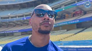 Dodgers pregame Mookie Betts shares thoughts on Shohei Ohtani lineup order amp second base [upl. by Lebasy]