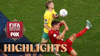 Australia vs Denmark Highlights  2022 FIFA World Cup [upl. by Kynthia]