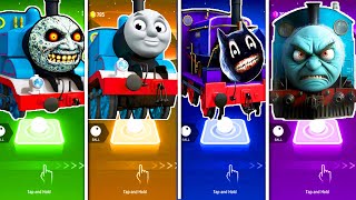 MONSTER THOMAS TRAIN 🆚 THOMAS TRAIN 🆚 CREEPY THOMAS TRAIN 🆚 EVIL THOMAS TRAIN \ Tiles Hop EDM Rush 🔥 [upl. by Ayhtin]