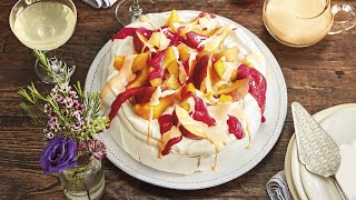 Nigella Lawson’s Peach Melba Pavlova  Exclusively for Ocado [upl. by Zachary]