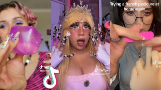 ASMR TikToks ✨ TIKTOK Compilation  Part 71  Most Satisfying ASMRs  Piercing  Massage [upl. by Ilah]