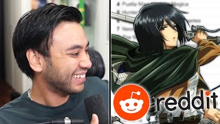 Gigguk REACTS to Reddits Top 100 Anime [upl. by Ani]