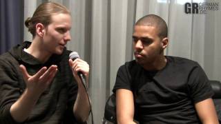 GermanRhymesde  Interview with J Cole [upl. by Meakem959]