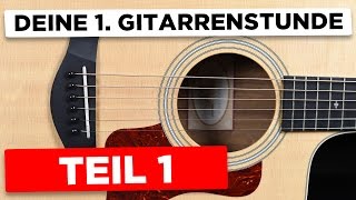 Für Anfänger  erste Schritte an der Gitarre schnell erklärt [upl. by Ennayelsel]