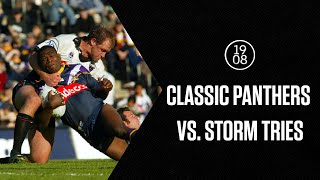 Penrith Panthers vs Melbourne Storm  Classic Tries  NRL Throwback [upl. by Amihc]