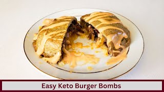 Easy Keto Burger Bombs Nut Free and Gluten Free [upl. by Nnaeiluj]