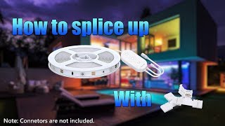 How to Splice up Govee LED Strip Lights With RGB Connector  Govee Home [upl. by Dimo]