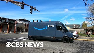 Inside Amazons electric delivery trucks [upl. by Qooraf]