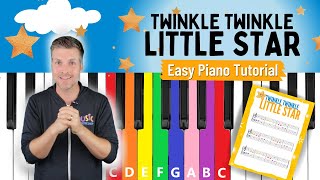 EASY Piano Tutorial  Twinkle Twinkle Little Star [upl. by Naenej838]