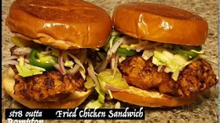 Nashville HOT Fried Chicken Sandwich Nashville Style Crispy FIRE How To Make Fried Chicken [upl. by Eimaj]