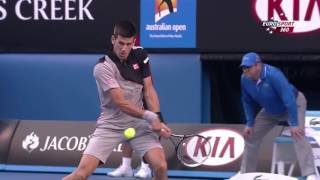 2014  Australian Open  QF  Stan Wawrinka b Novak Djokoviс 62  64  62  36  97 [upl. by Ticon]