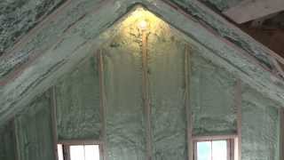 Review of Demilec Heatlok 200 Soy Closed Cell Spray Foam in Historic House [upl. by Blanca]