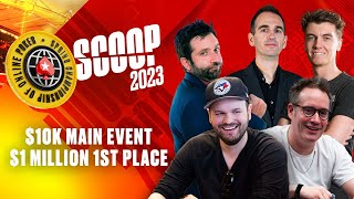 SCOOP 2023 10K NLHE Main Event Final Table  James Joe Sam Griffin and Fintan ♠️ PokerStars [upl. by Arrim]