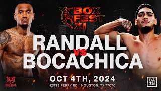 Boxfest 11 Countdown  Randall vs Bocachica [upl. by Pearce]