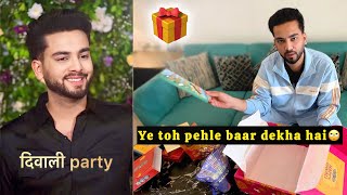 Diwali party me mili sabse EXPENSIVE GIFT 🎁  Diwali Celebration in Mumbai [upl. by Anua]