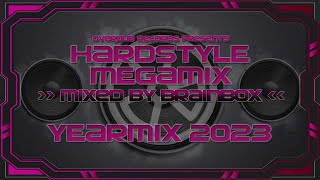 Hardstyle Megamix  Yearmix 2023 Mixed by Brainbox four hours of pure Hardstyle [upl. by Adekam]