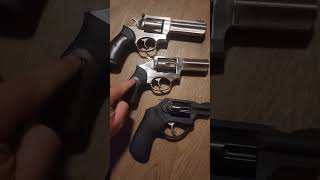 Ruger GP100 vs SP101 vs LCRx Size Comparison shorts revolver [upl. by Yenahc89]