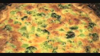 BROCCOLI AND CHEDDAR CHEESE QUICHE  QUICHE RECIPE [upl. by Gerrie376]